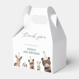 Woodland Party Animals Birthday Presentaskar