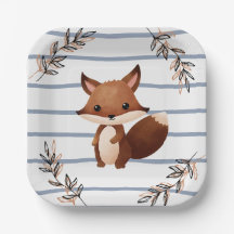 Woodland Party Papper Plate - ekorrel