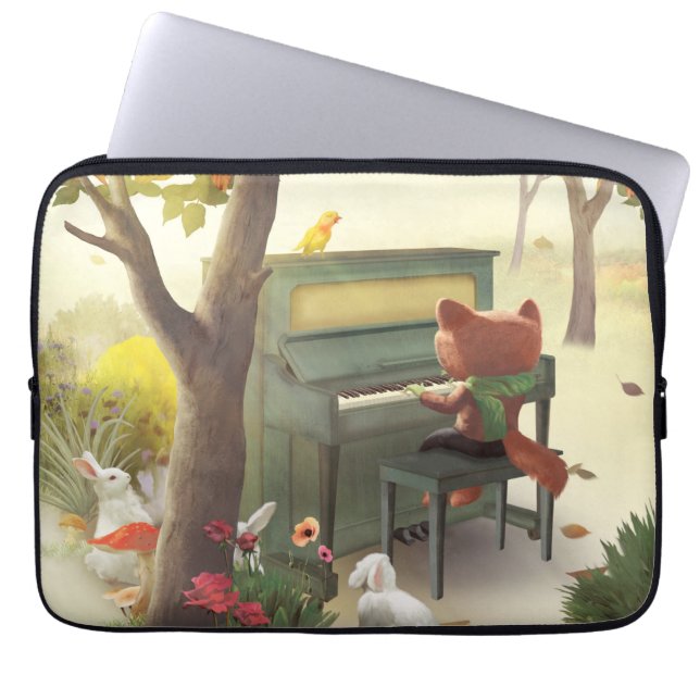 Woodland Pianist Laptop Fodral (Framsidan)