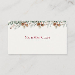 Woodland Pine & Cranberry  Placeringskort