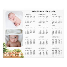 Woodland Pojke Photo Calendar Poster