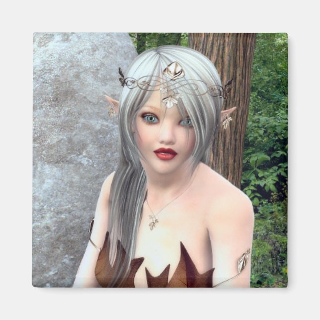 Woodland Princess Fantasy Magnet (Framsidan)