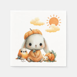 Woodland Rabbit Snail Bird Fall Kids' Birthday  Pappersservett