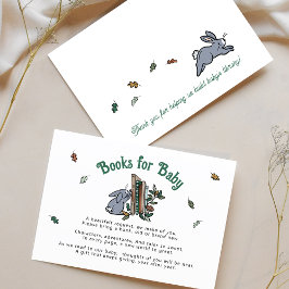 Woodland Rabbits Bokar för Baby Bok begäran Tilläggskort