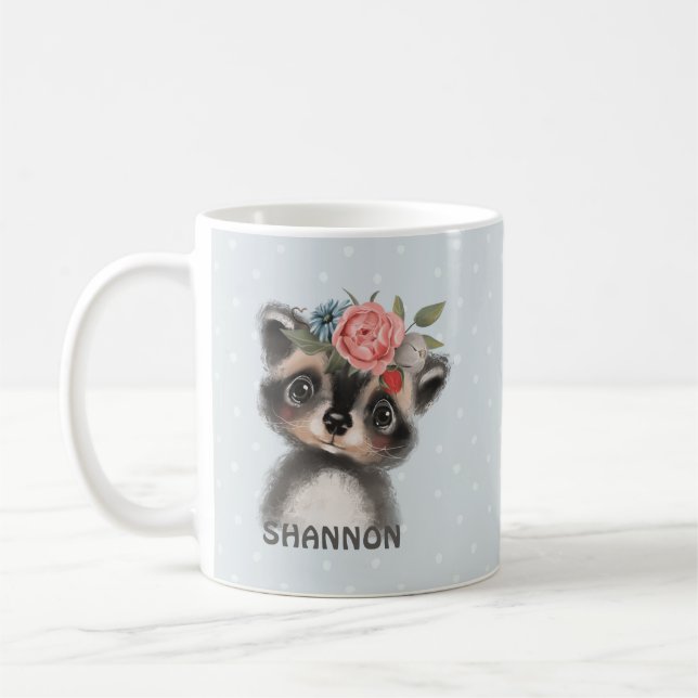 Woodland Raccoon Coffee Mugg (Vänster)