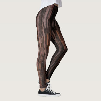 Woodland Red Träd Bark Leggings