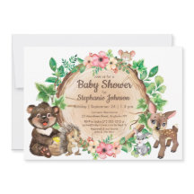 Woodland Rustic Animal Gender Neutral Baby Shower