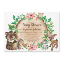 Woodland Rustic Animal Gender Neutral Baby Shower