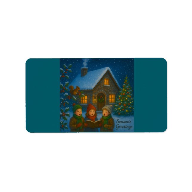 Woodland Sång Choir Adressetikett (Framsidan)