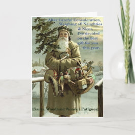 Woodland Santa - Gift med Pure Kärlek Kort