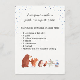 Woodland Sate night Diaper match match Bord Sign B Inbjudningar