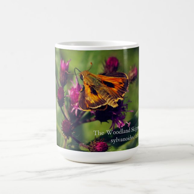 Woodland Skipper-fjäril Kaffemugg (Center)
