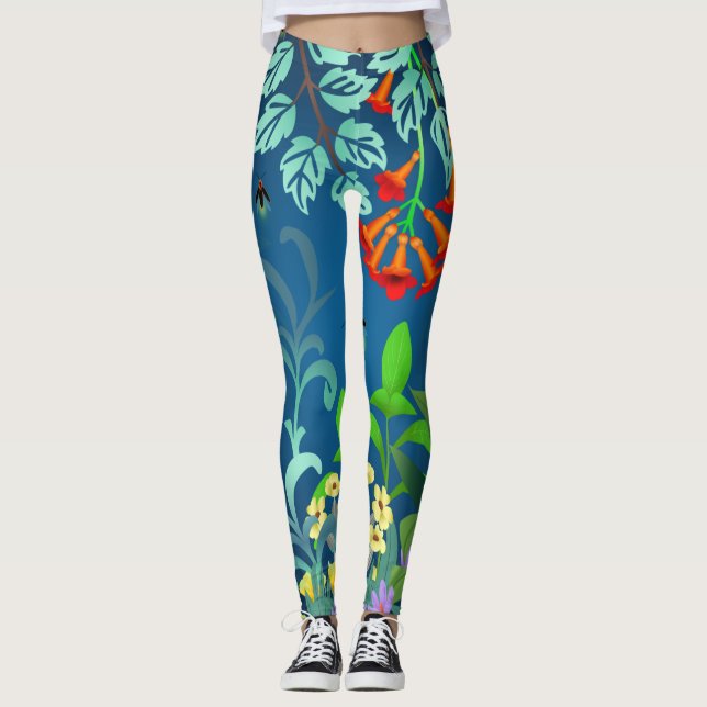 Woodland Skunk Foliage Leggings (Framsida)