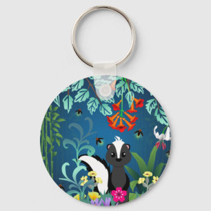 Woodland Skunk Nyckelring