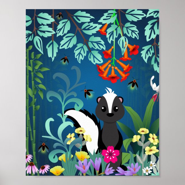 Woodland Skunk Poster (Framsidan)