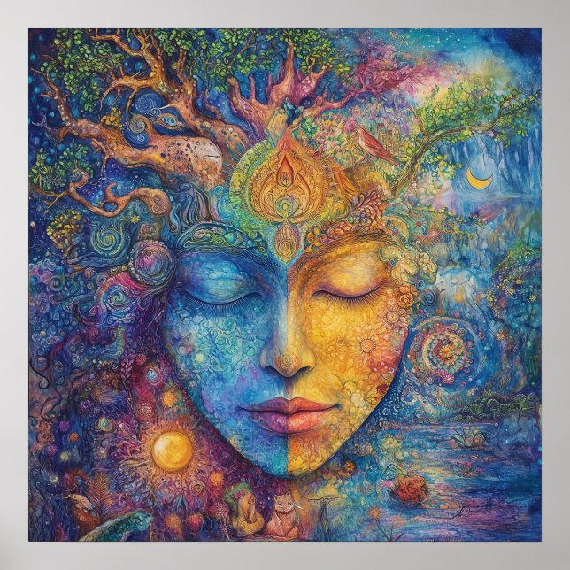 Woodland Spirit Goddess Poster (Framsidan)