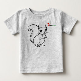 Woodland Squirrel Baby T-Shirt