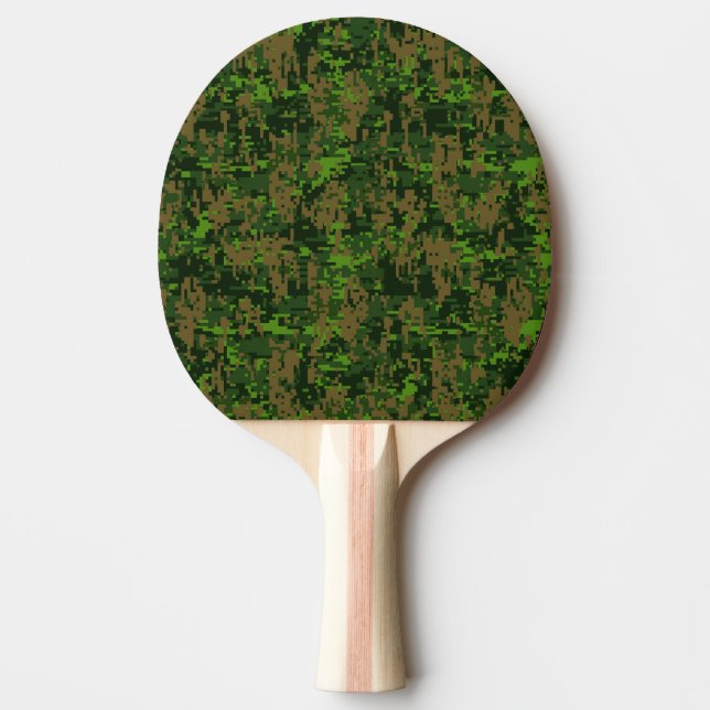 Woodland Stil Digital Camouflage Pingisracket (Framsidan)