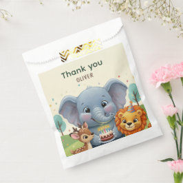 Woodland Storybook Animals Birthday Thank You