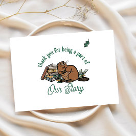 Woodland Storybook Baby Shower Tack Kort