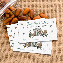 Woodland Storybook gissar hur många babyskor som s Tilläggskort