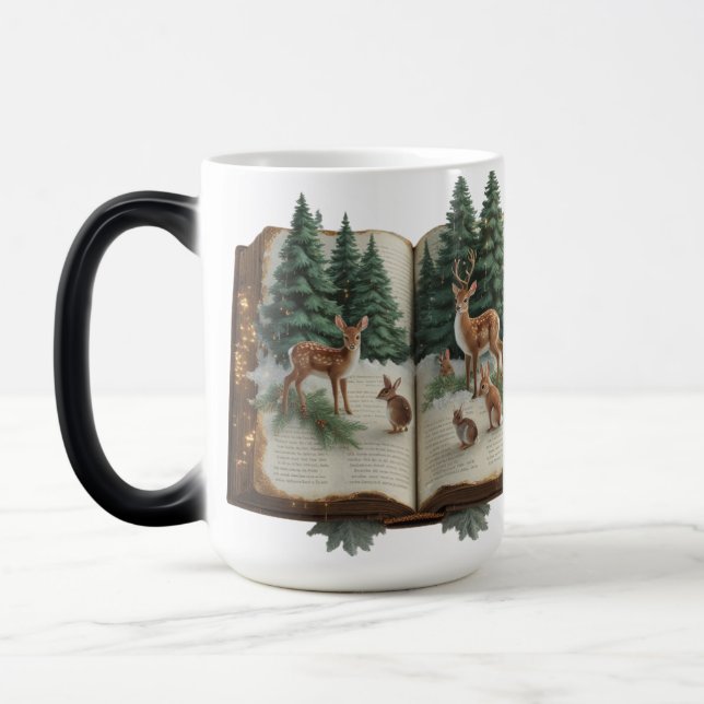 Woodland Storybook Reindeer Färg Morphing Mugg 15 (Vänster)