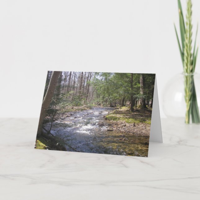 "Woodland Stream II" Tack Kort (Framsida)