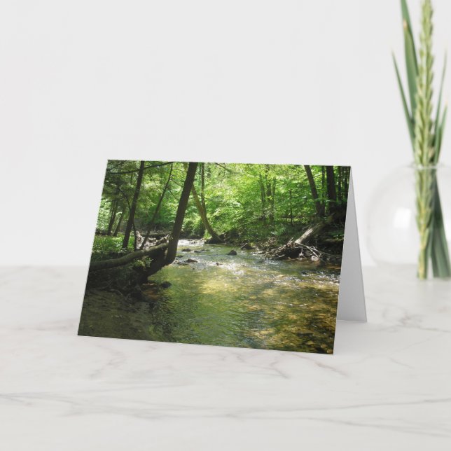 "Woodland Stream" Tack Kort (Framsida)