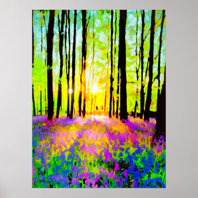 WOODLAND STREAMING SUNLIGHT POSTER (Framsidan)