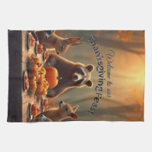 Woodland Thanksgiving Party Friends and Family