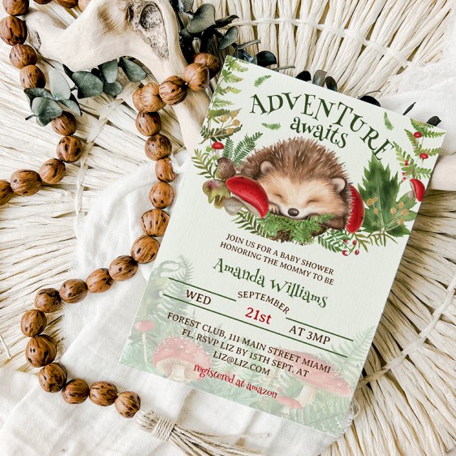 Woodland Theckes Gender neutral Baby Shower Inbjudningar (Skapare uppladdad)