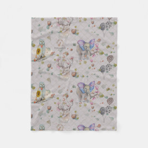 Woodland Theme Baby Fleecefilt