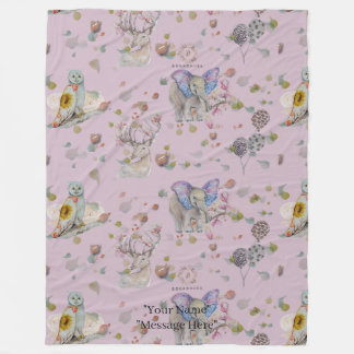 Woodland Theme Baby Fleecefilt