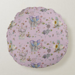 Woodland Theme Baby Rund Kudde