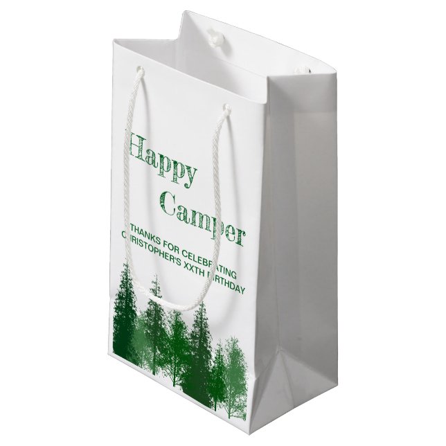 Woodland Träd Birthday (Framsidan Vinklad)