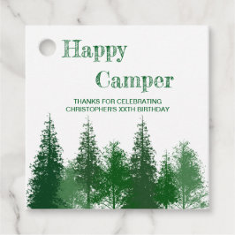 Woodland Träd Birthday Gåvor Etiketter