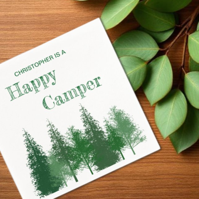 Woodland Träd Birthday Pappersservett (Skapare uppladdad)