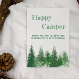 Woodland Träd Birthday Tack Kort