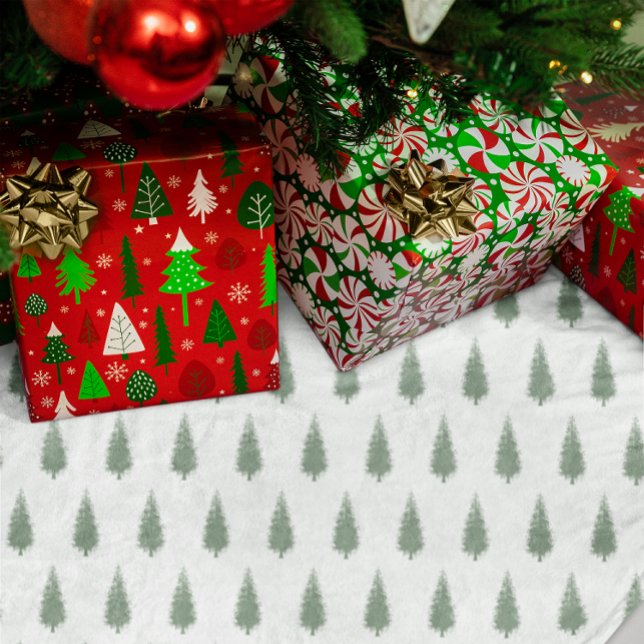 Woodland Träd jul Julgransmatta Borstad Polyester (Skapare uppladdad)