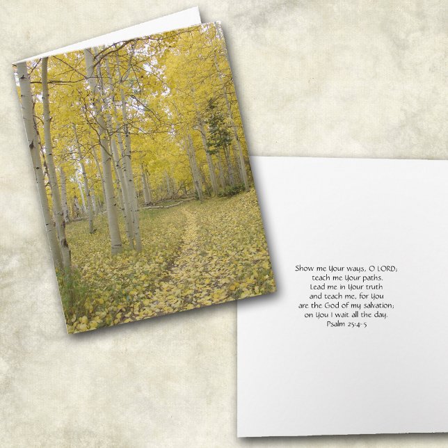 Woodland Väg Christian Tillfällen Greeting Card Kort (Skapare uppladdad)