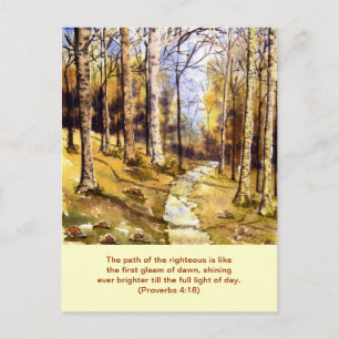 "Woodland Väg (Christian)" vykort