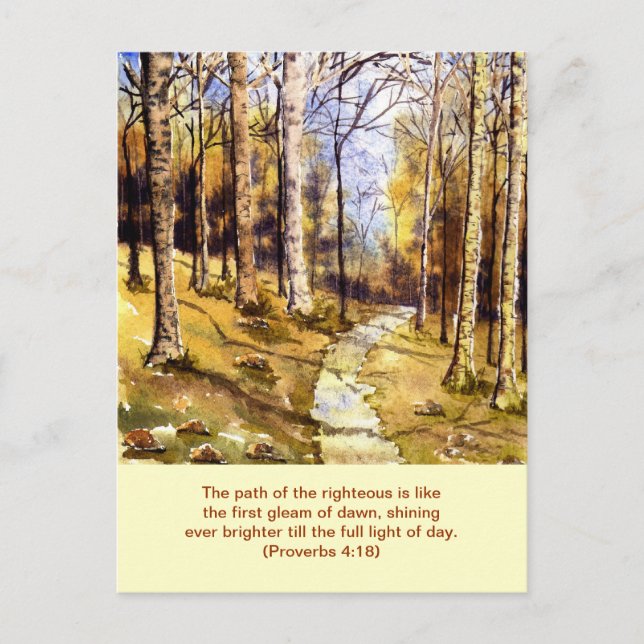 "Woodland Väg (Christian)" vykort (Framsida)