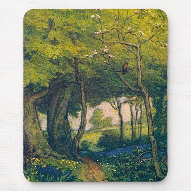 Woodland Väg Mousepad Musmatta (Framsidan)