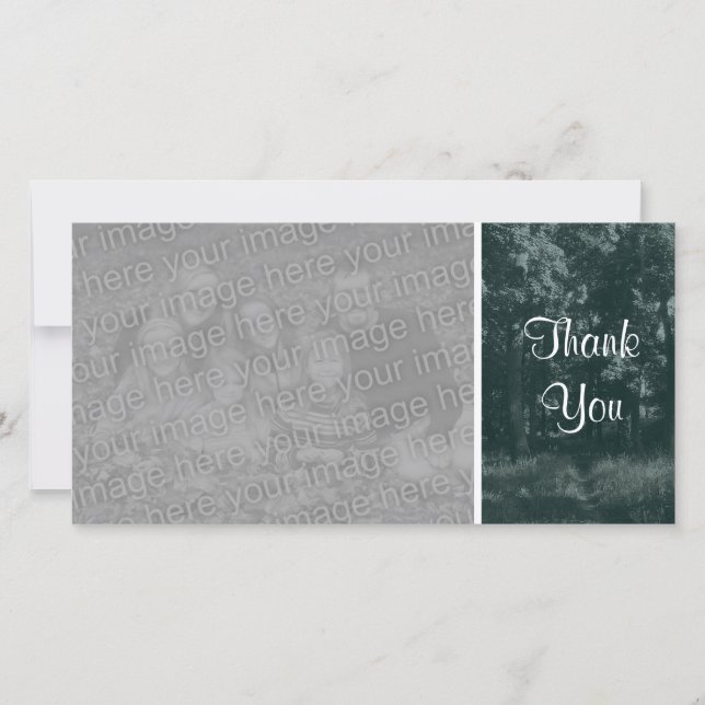 Woodland Väg - Tack - Mörk grönt (Framsida)