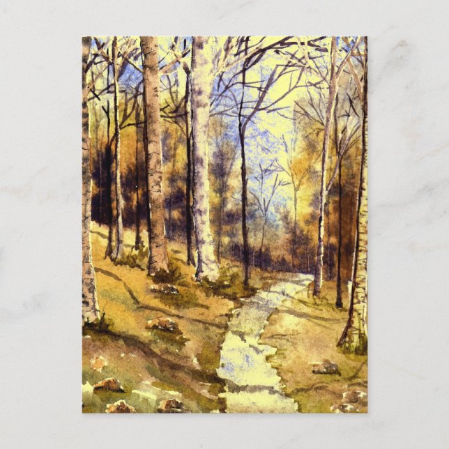 "Woodland Väg" vykort (Framsida)