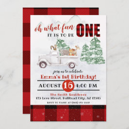 Woodland Vilken Roligt är det att vara en första f Inbjudningar