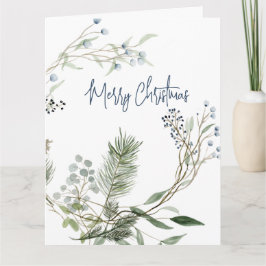 Woodland Watercolor Winter Berry Wandan and Kort