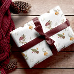 Woodland Watercolor Woodsy Mushroom Monogram Presentpapper<br><div class="desc">Bläddra stollig under säsongen med vår förtjusande pappra inslagning av trävirke med vattenfärg och svampar med julomslag! Det är perfekten att slå in dina presenter med lite konstnärlig magi den här julhelgen. Vår vismatiska och charmerande design sprider sig med våra handmålade vattenfärgade svampar, vintergröna och bär. Sprid glädje och omfamna...</div>