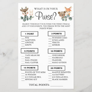 Woodland What is in your purwer Play-kort Flygblad