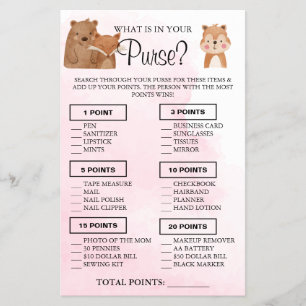 Woodland What is in your purwer Play-kort Flygblad